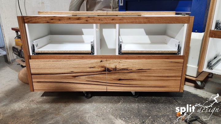 Drawer Splitting From carcass to completed drawers 🤍 – Split Design - Vanities, Cabinets ...