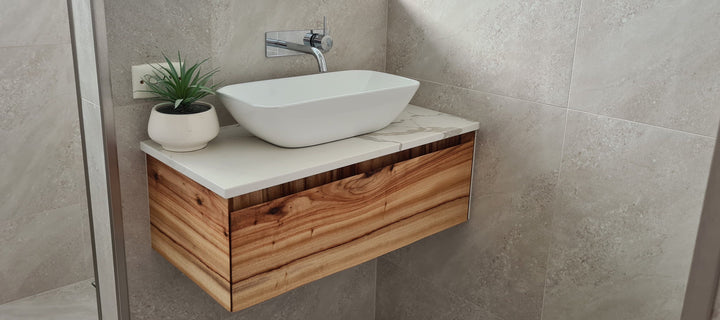 Camphor Laurel Timber Vanity by Split Design