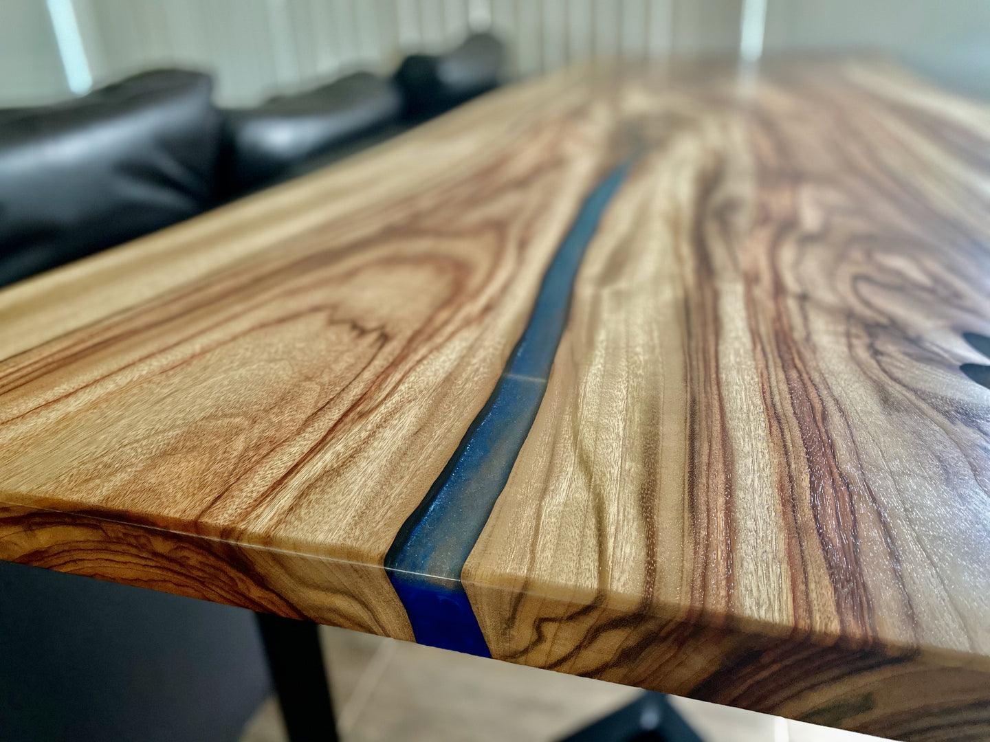 Camphor Laurel Dining Table with Resin