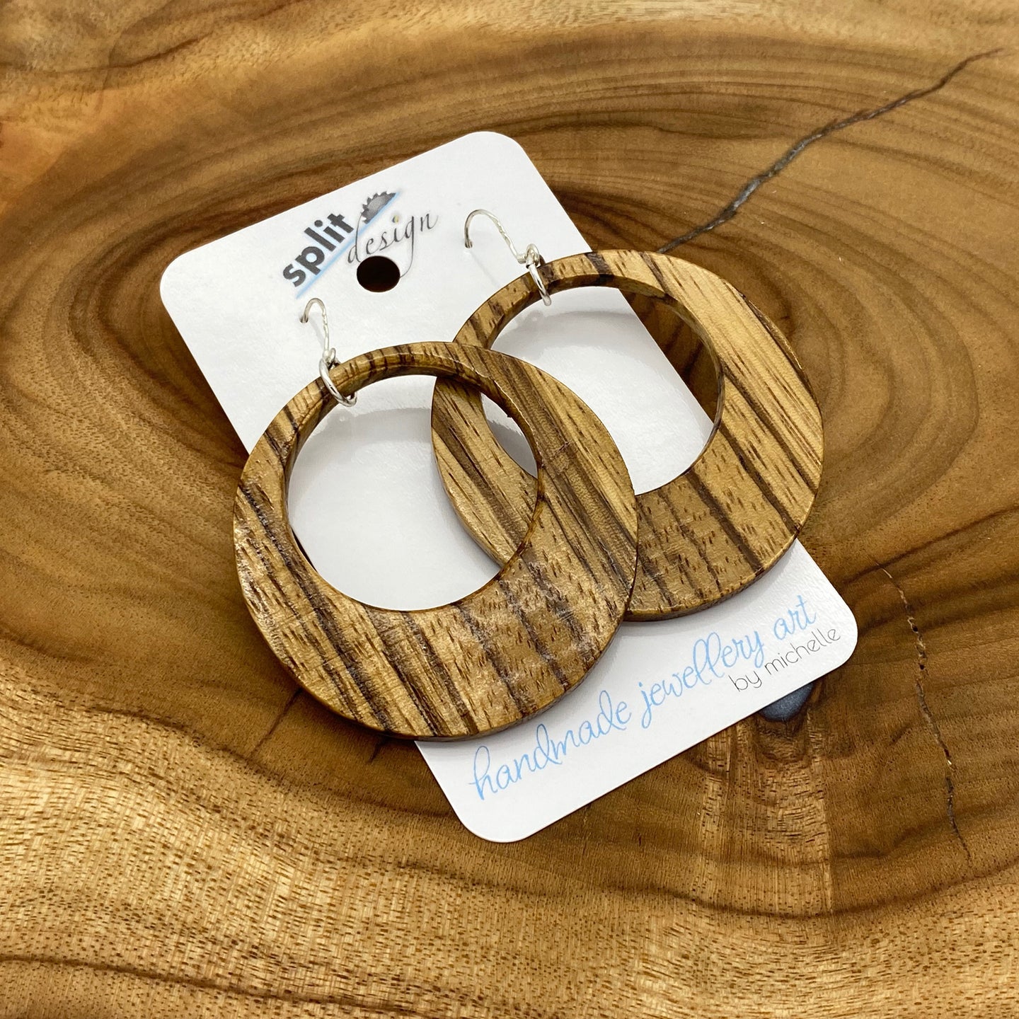 Timber & Resin Earrings | Split Design Coffs Harbour